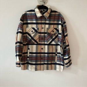 Zara Plaid Shacket, Size S